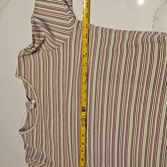 NORTHERN REFLECTIONS Top L/S Stripped Scoop Neck Women's XL - Picture 9 of 11